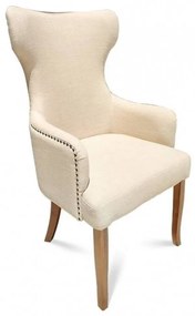 Cadeira Bergere Lisa Madeira Maciça Eucalipto Design Clássico