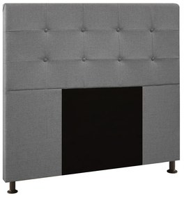 Cabeceira Safira Para Cama Box Casal 140 cm Linho - D'Rossi - Cinza