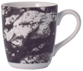 Caneca 225Ml Porcelana Schmidt - Dec. Ônix Negro 2394