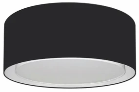 Plafon de Sobrepor Cilíndrico SP-3036 Cúpula Cor Preto