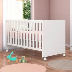 Quarto de Bebê Cômoda Helena e Berço Doce Sonho Branco - Phoenix