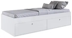 Cama de Solteiro 80cm Com 4 Portas Tókio A05 Branco - Mpozenato