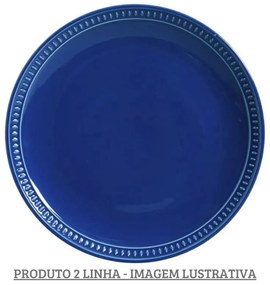 Prato Raso 27,5Cm Sevilha Azul Navy - Porto Brasil 2° Linha