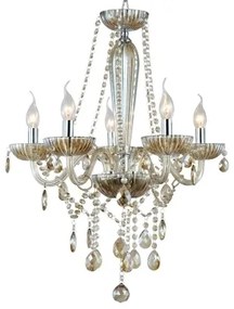 Lustre Anjou Ø58X63Cm 5Xe14 - Champagne | Bella Iluminação Jf015A (CHAMPANHE)