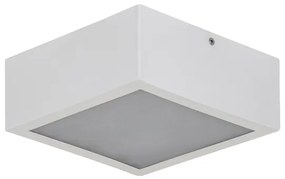 Plafon Sobrepor Aluminio Vidro 19Cm - BRANCO