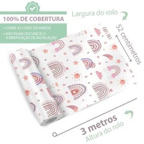 Adesivo de parede boho chuva de amor perfeito para menina