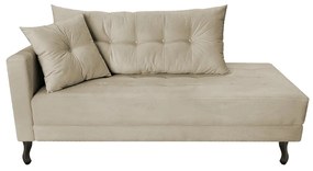 Kit Diva Recamier Azura 140cm Lado Direito e 02 Poltronas Classic Suede - ADJ Decor