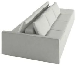 Sofá Ilha Modular com Puff para Sala Living 312cm Georgia Z08 Linho Ci