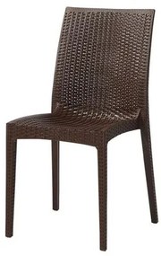 Cadeira Ibiza Polipropileno Cor Marrom - 29680 Sun House