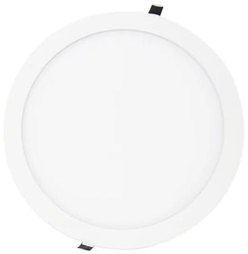 Plafon Led Embutir Redondo Branco 24W 29,7Cm - LED BRANCO NEUTRO (4000K)