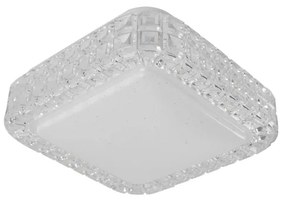 Plafon Led Sobrepor Branco Transparente 12W Yamamura - LED BRANCO QUENTE (3000K)