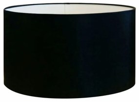 Cúpula abajur e luminária cilíndrica vivare cp-8028 Ø60x30cm - bocal europeu - Preto