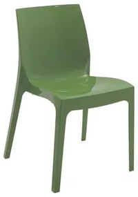 Cadeira Tramontina Alice Verde Oliva Brilho em Polipropileno