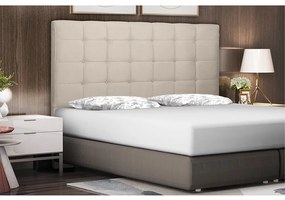 Cabeceira Verona Para Cama Box King 195 cm Suede Bege - D'Rossi