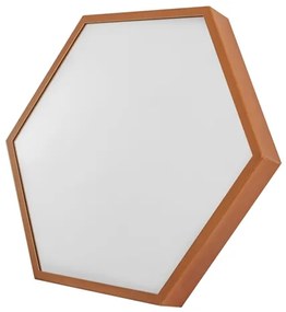 Espelho Hexagonal Decorativo Aluminio Beehive 55cm