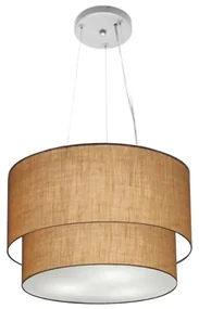 Pendente Cilíndrico Palha MJ-4158 Para Mesa de Jantar e Estar