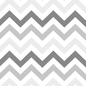 Papel de Parede Chevron Gradiente Cinza e Branco 0.52m x 3.00m