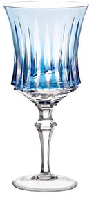 Taça de Cristal Lapidado P/ Vinho Branco - Azul Claro  66 - Azul Claro