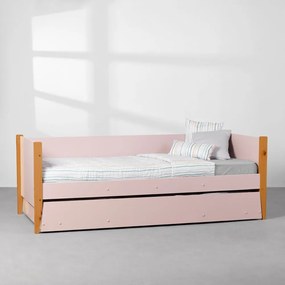 Bicama Noah com Pés Mel - Rosa Fosco