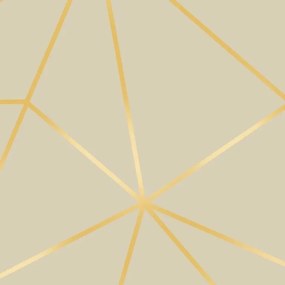 Papel de Parede Zara Grey Cinza Gold 0.52m x 3.00m