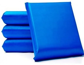 Kit 5 Travesseiros De Espuma Capa Impermeável Hospitalar (Azul, Napa, Liso)