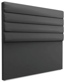 Cabeceira California Para Cama Box Casal 140 cm Corino Preto - D'Rossi