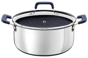 Caçarola Tramontina Romagna Aço Inox Cerâmico Black Stone 24 cm 5,24 L