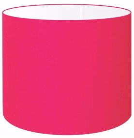 Cúpula abajur e luminária cilíndrica vivare cp-7020 Ø45x21cm - bocal nacional - Rosa-Pink