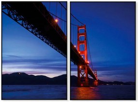 Conjunto de Quadros Golden Gate Bridge
