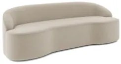 Sofá 2 Lugares para Sala de Estar Living 150cm Theo D06 Veludo Creme -