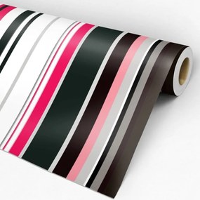 Papel de parede adesivo preto branco pink e rosa