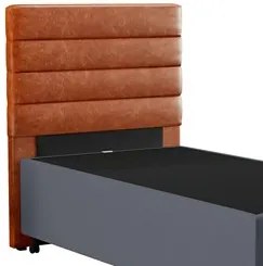 Cabeceira com Base para Cama Box Solteiro 88x188cm Hit ID5 Couríssimo