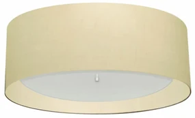 Plafon de Sobrepor Cilíndrico SP-3008 Cúpula Cor Algodão Crú Bege