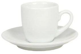 Xicara Café Com Pires 60Ml Porcelana Schmidt - Mod. Brito