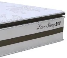 Colchão Box Casal 138cm Molas Ensacadas Soft Pillow Love Story Bege/Ma