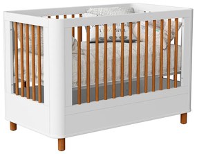 Berço Mini Cama Boom Slim Nordic - Branco Fosco