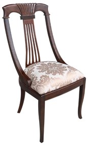 Cadeira Espanhola Madeira Maciça Design de Luxo Peça Artesanal