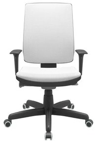 Cadeira Office Brizza Soft Aero Branco Autocompensador Base Standard 120cm - 63900 Sun House