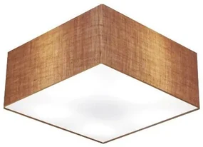 Plafon Para Dormitório Quadrado SD-3053 Cúpula Cor Palha