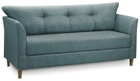 Sofá 3 Lugares Living para Sala Leblon 180cm Linho Azul E03 - D'Rossi