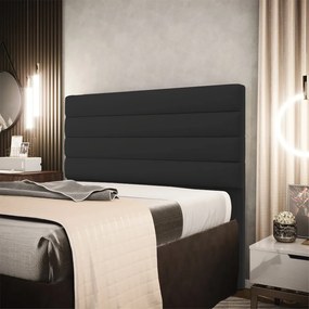 Cabeceira California Para Cama Box King 190 cm Veludo Preto - D'Rossi