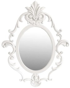 Espelho Oval Lavanda Arabesco - Branco  Kleiner