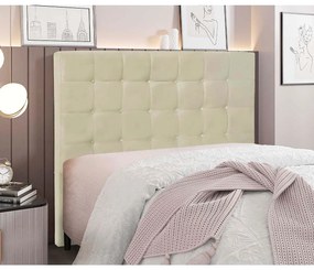 Cabeceira Estofada Polônia 140cm Casal Veludo - ADJ Decor