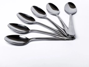 Jogo Com 06 Colheres Finger Food Inox Liso