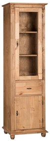 Torre com 1 Porta de Vidro e Gaveta - Wood Prime MY 907419
