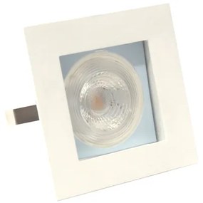 Plafon Embutir Aluminio Branco Azul 10,5cm