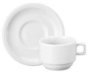 Xicara Café Com Pires 100Ml Porcelana Schmidt - Mod. Protel