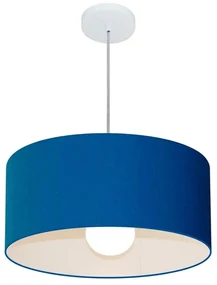 Pendente Cilíndrico Azul Marinho MJ-4052 Para Mesa de Jantar e Estar