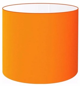 Cúpula abajur cilíndrica cp-7014 Ø35x21cm laranja