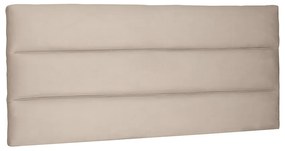 Cabeceira Painel La Italiana Para Cama Box Solteiro 90 cm Suede - D'Rossi - Bege